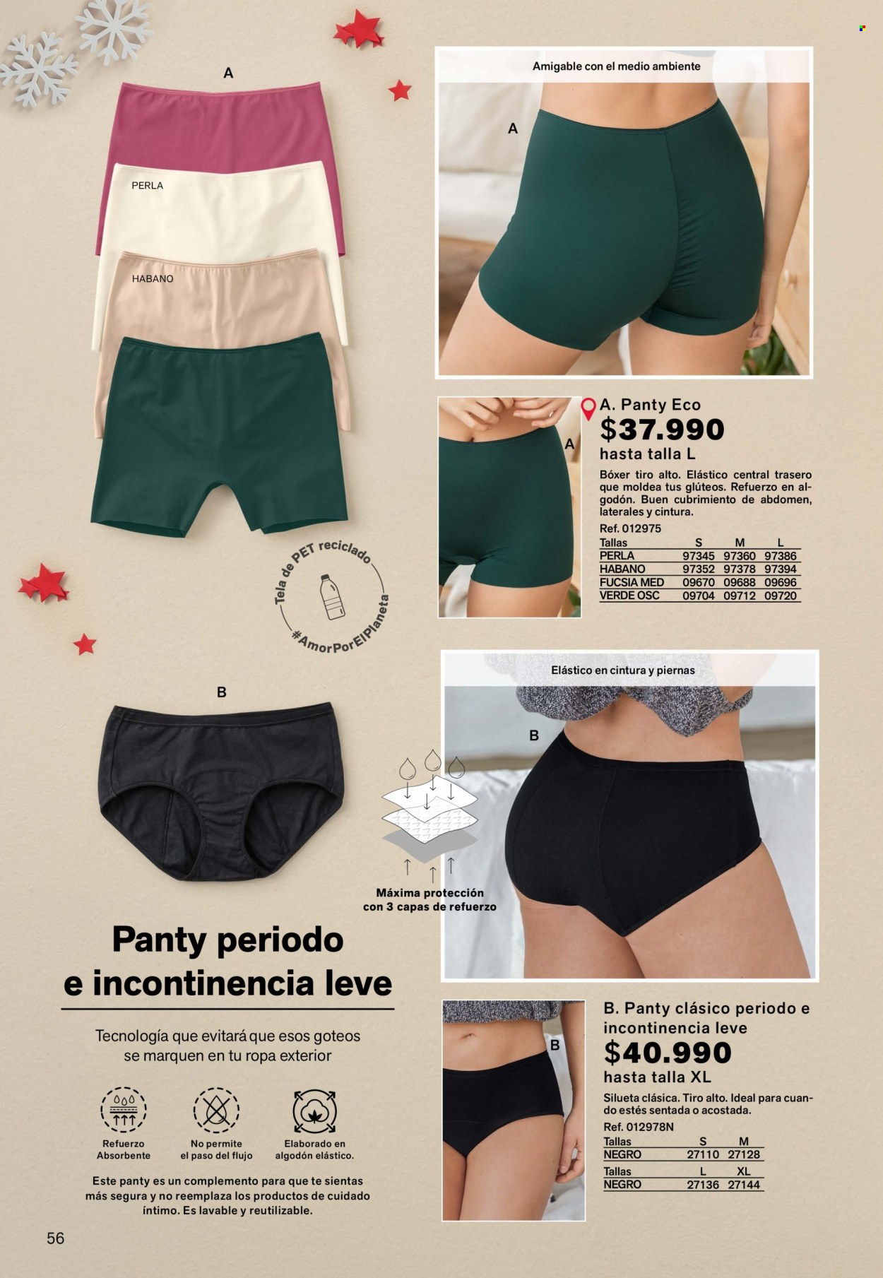 thumbnail - Folleto actual Leonisa - 6.12.2022 - 25.12.2022 - Ventas - ropa exterior, bóxer, panty. Página 56.