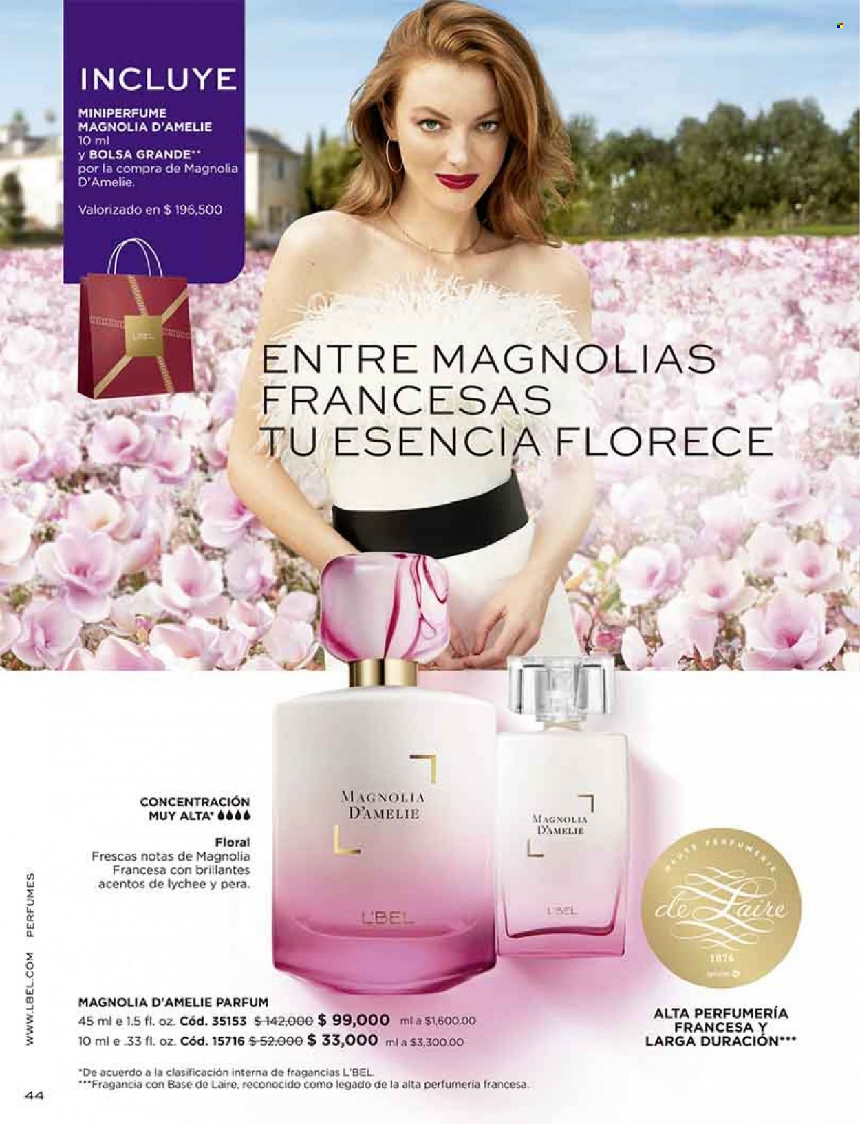 thumbnail - Folleto actual L'Bel - Ventas - perfume. Página 44.