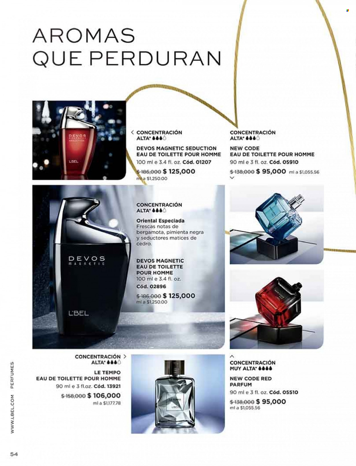 thumbnail - Folleto actual L'Bel - Ventas - perfume, eau de toilette. Página 54.