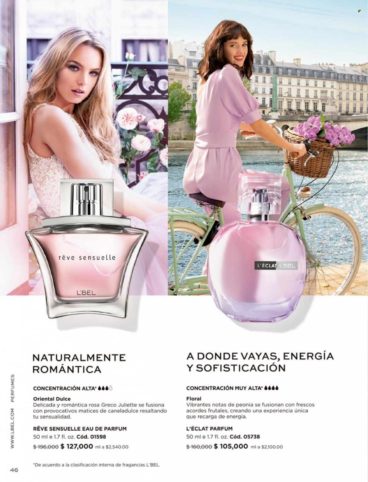 thumbnail - Folleto actual L'Bel - Ventas - perfume, Eclat, Sensuelle. Página 46.