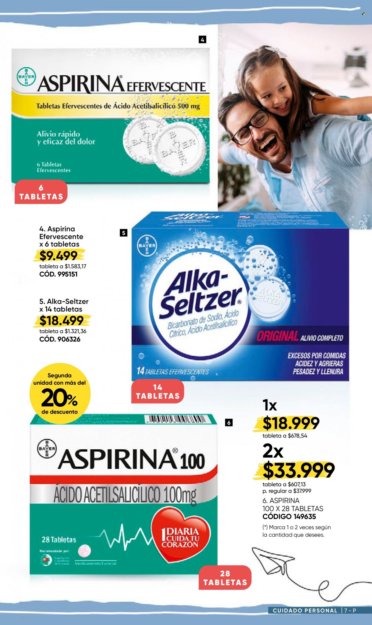 thumbnail - Folleto actual Azzorti - Ventas - bicarbonato de sodio, Aspirina. Página 7.
