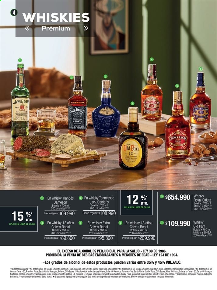 thumbnail - Folleto actual Jumbo - 9.6.2021 - 27.6.2021 - Ventas - Jack Daniel’s, Jameson, whisky. Página 4.