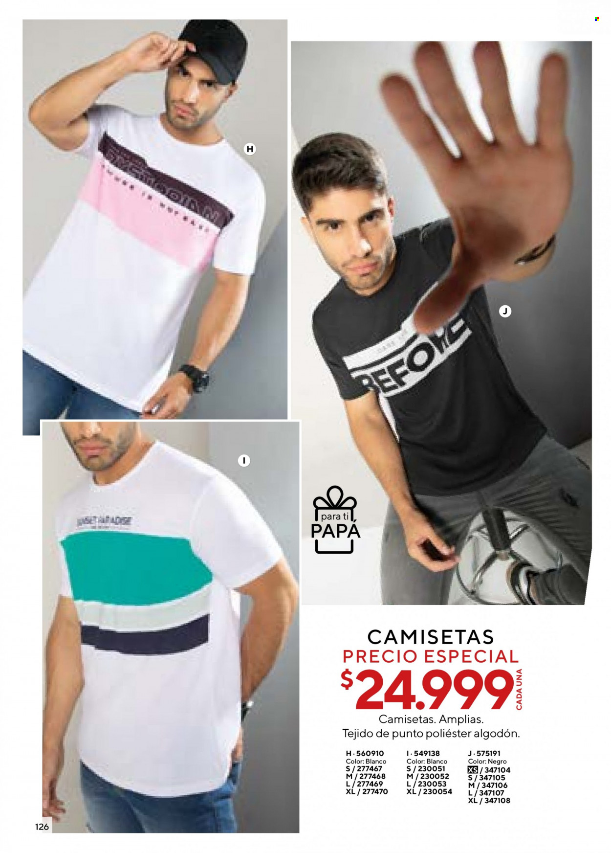 thumbnail - Folleto actual Carmel - Ventas - camiseta. Página 128.