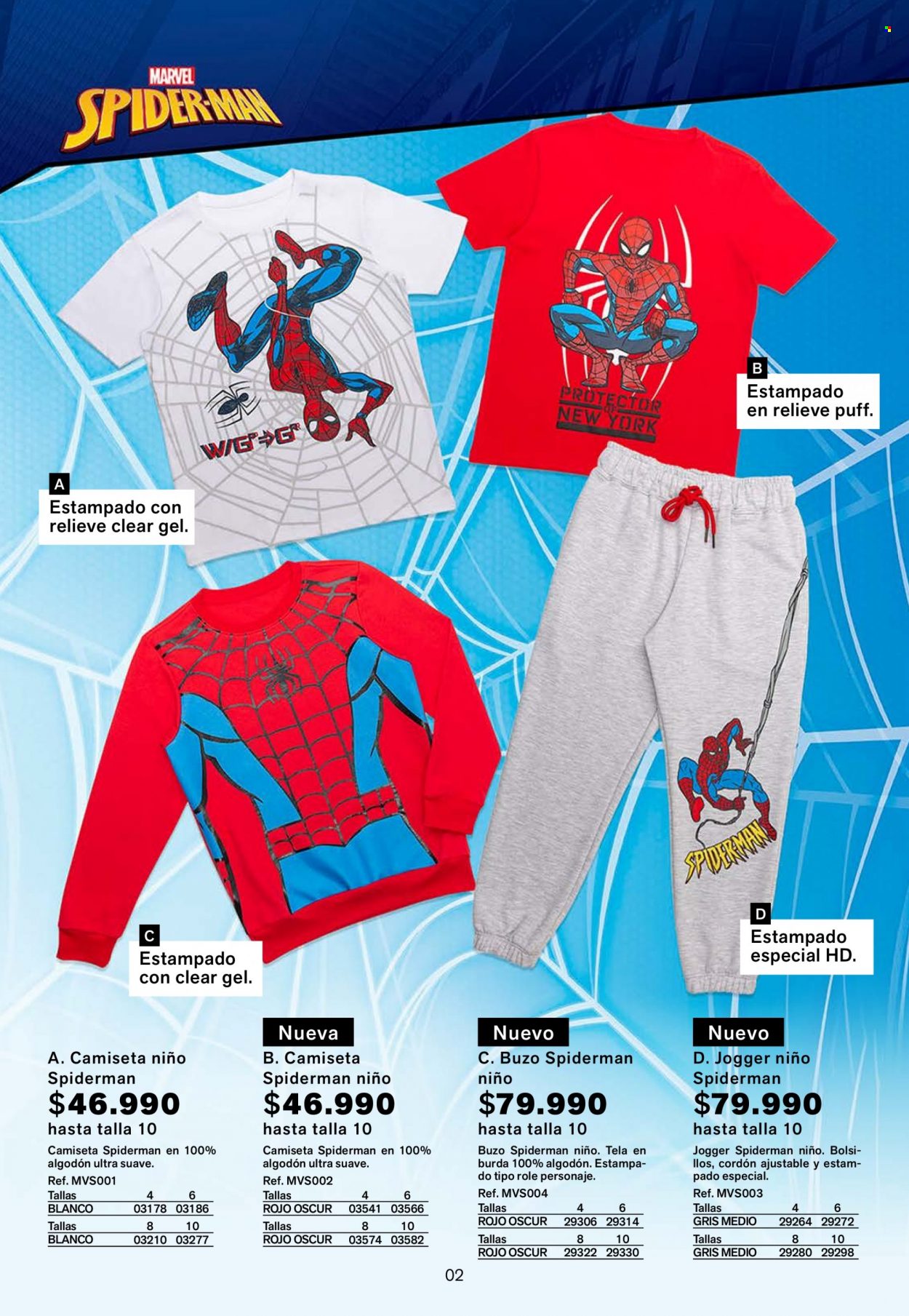 thumbnail - Folleto actual Leonisa - Ventas - Marvel, Spiderman, camiseta. Página 2.