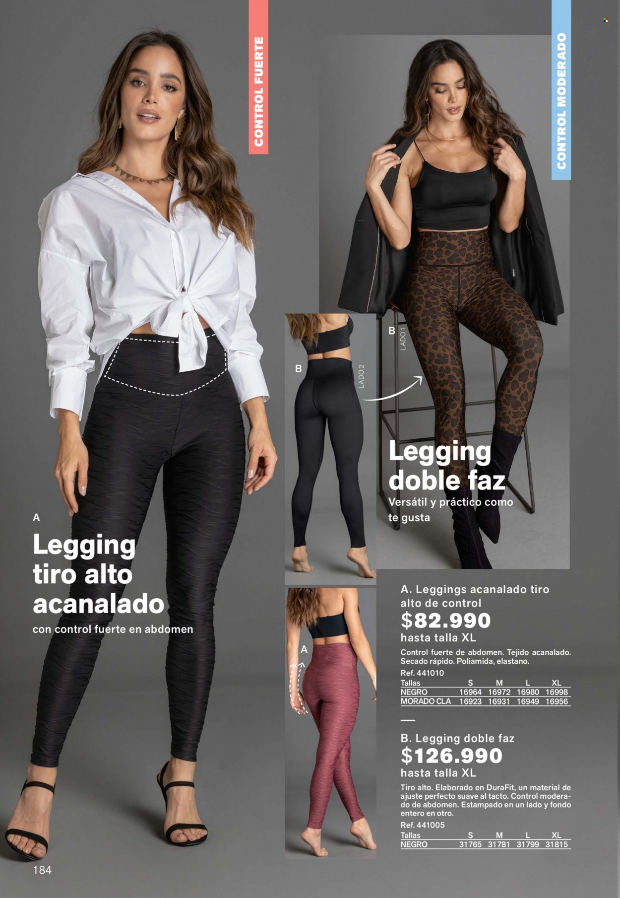 thumbnail - Folleto actual Leonisa - 3.6.2022 - 23.6.2022 - Ventas - leggings. Página 184.