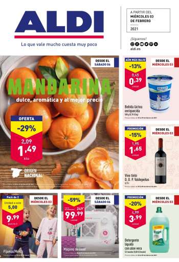 Folleto actual Aldi - 3.2.2021 - 9.2.2021.