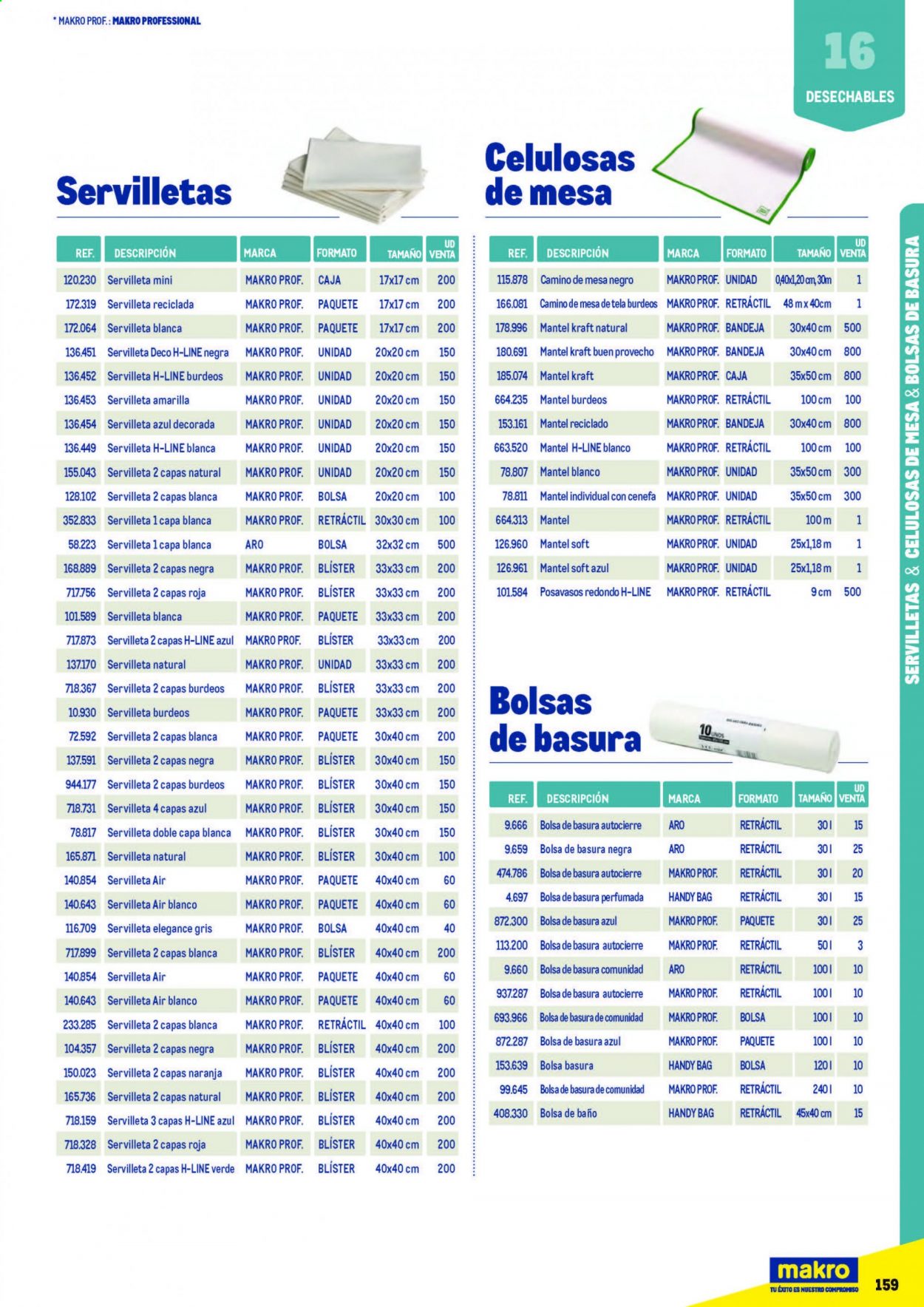 Folleto Makro. Página 159