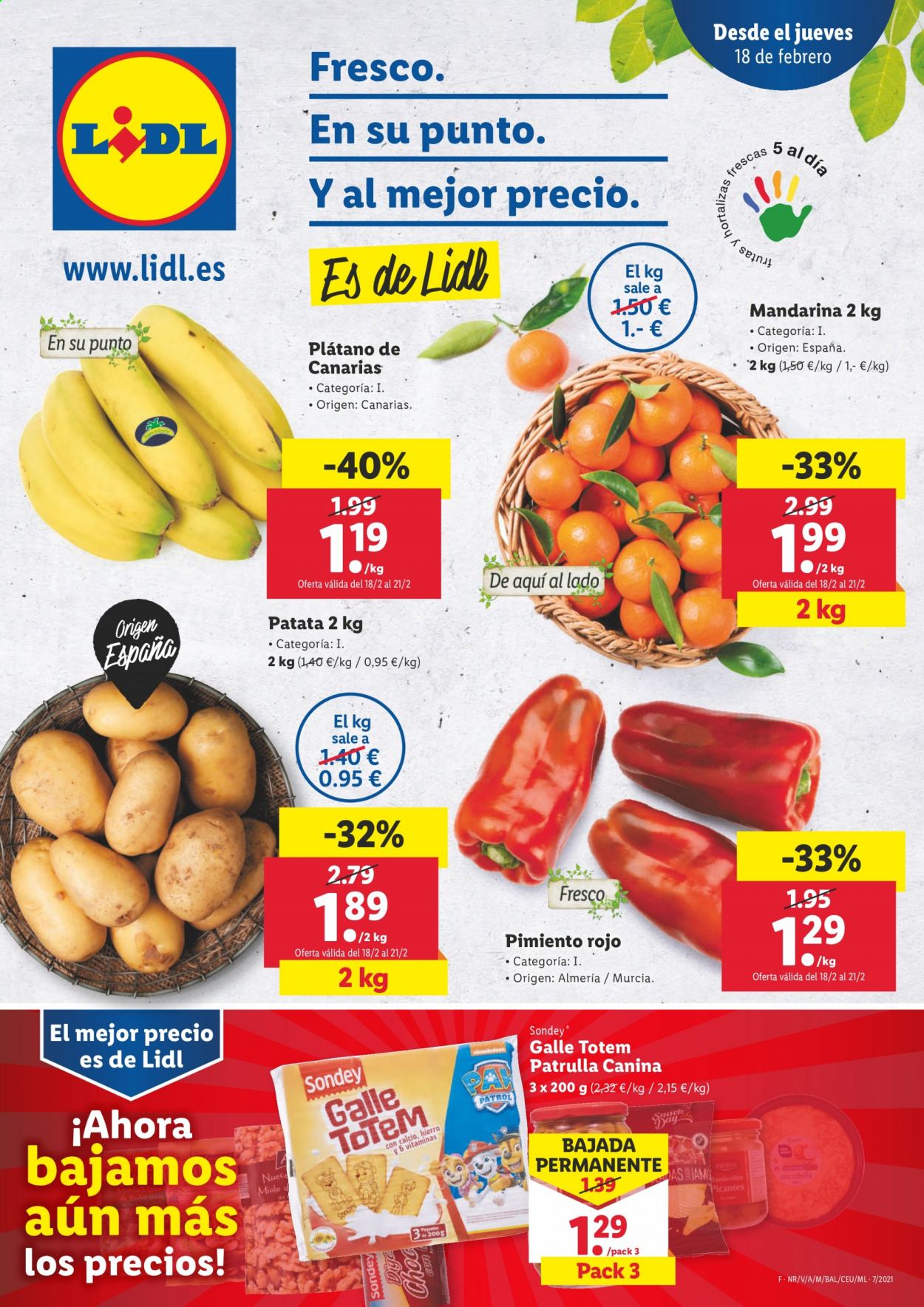 Folleto Lidl - 18/02/21 - 24/02/21. Página 1