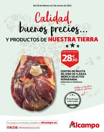 Folleto actual Alcampo - 18.2.2021 - 3.3.2021.