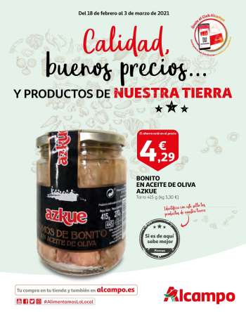 Folleto actual Alcampo - 18.2.2021 - 3.3.2021.
