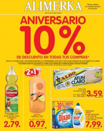 Folleto actual Alimerka - 11.3.2021 - 24.3.2021.