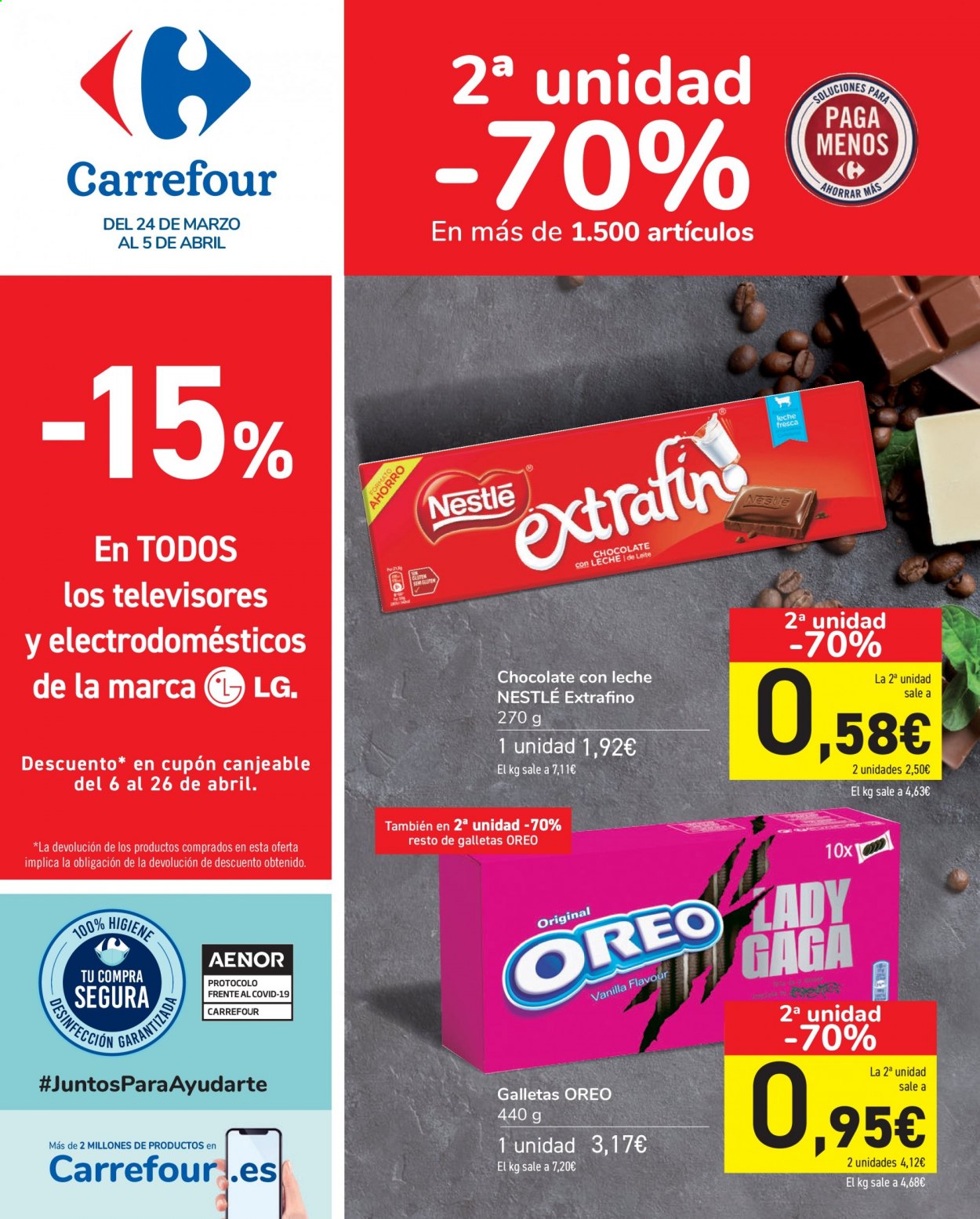 Folleto Carrefour - 24/03/21 - 05/04/21. Página 1