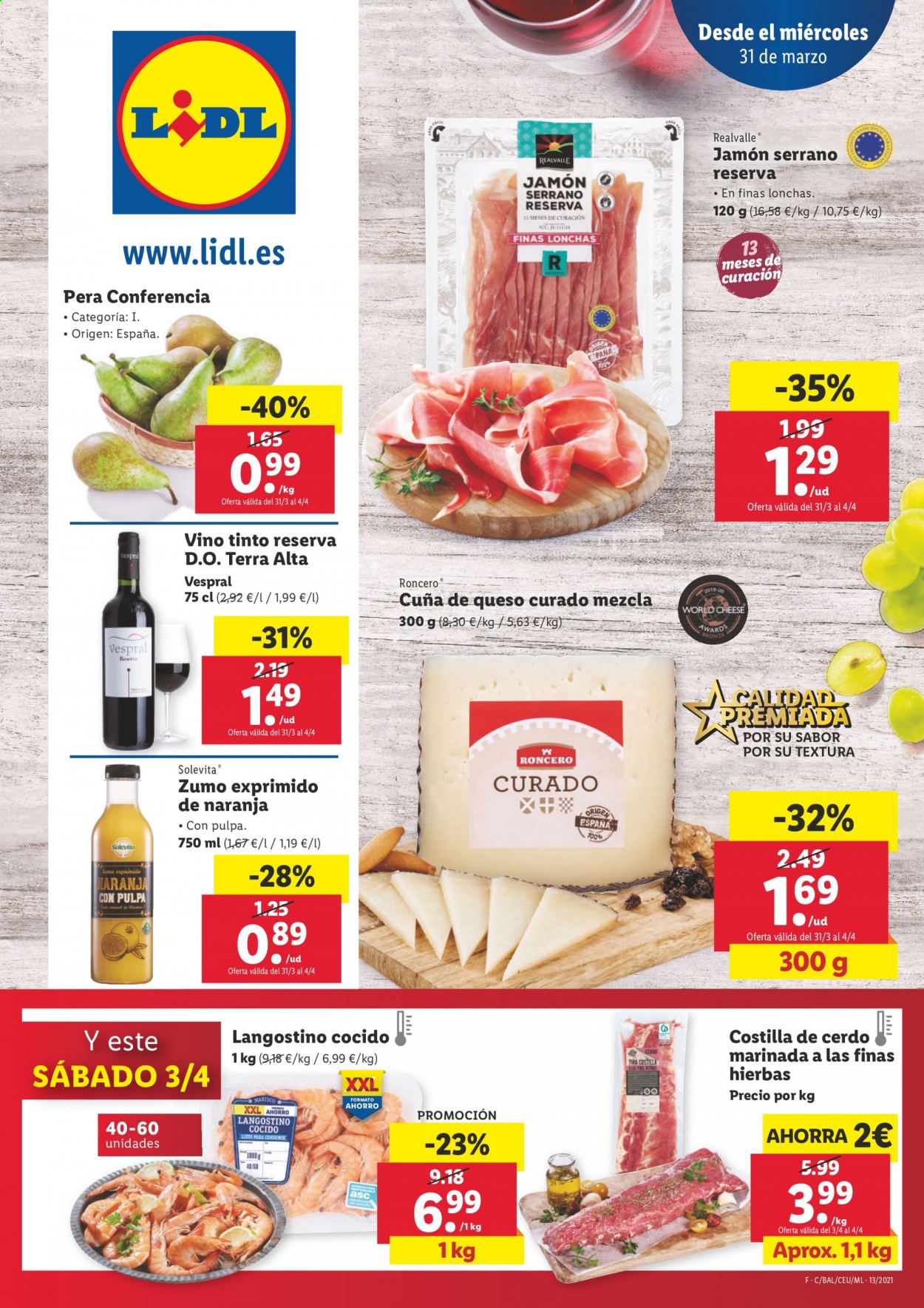 Folleto Lidl - 31/03/21 - 07/04/21. Página 1