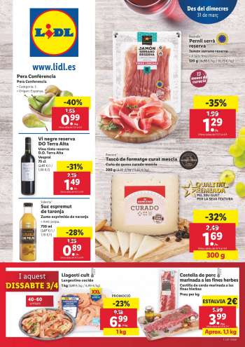 Folleto actual Lidl - 31.3.2021 - 7.4.2021.
