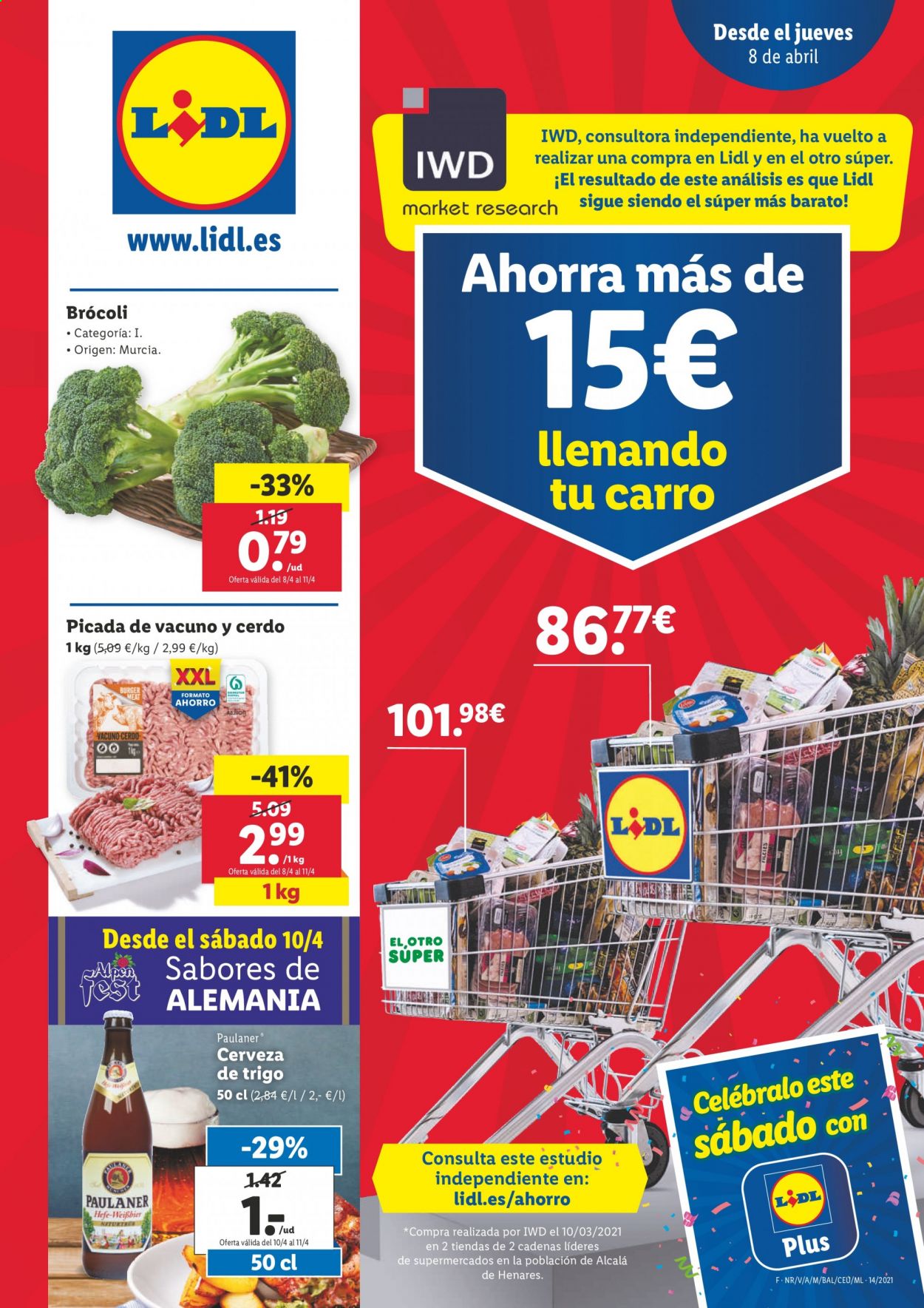 Folleto Lidl - 08/04/21 - 14/04/21. Página 1