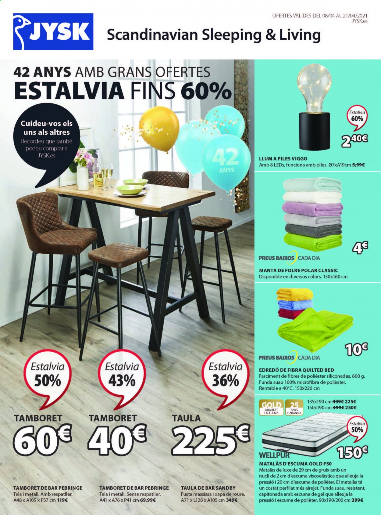 Folleto JYSK - 08/04/21 - 21/04/21. Página 1