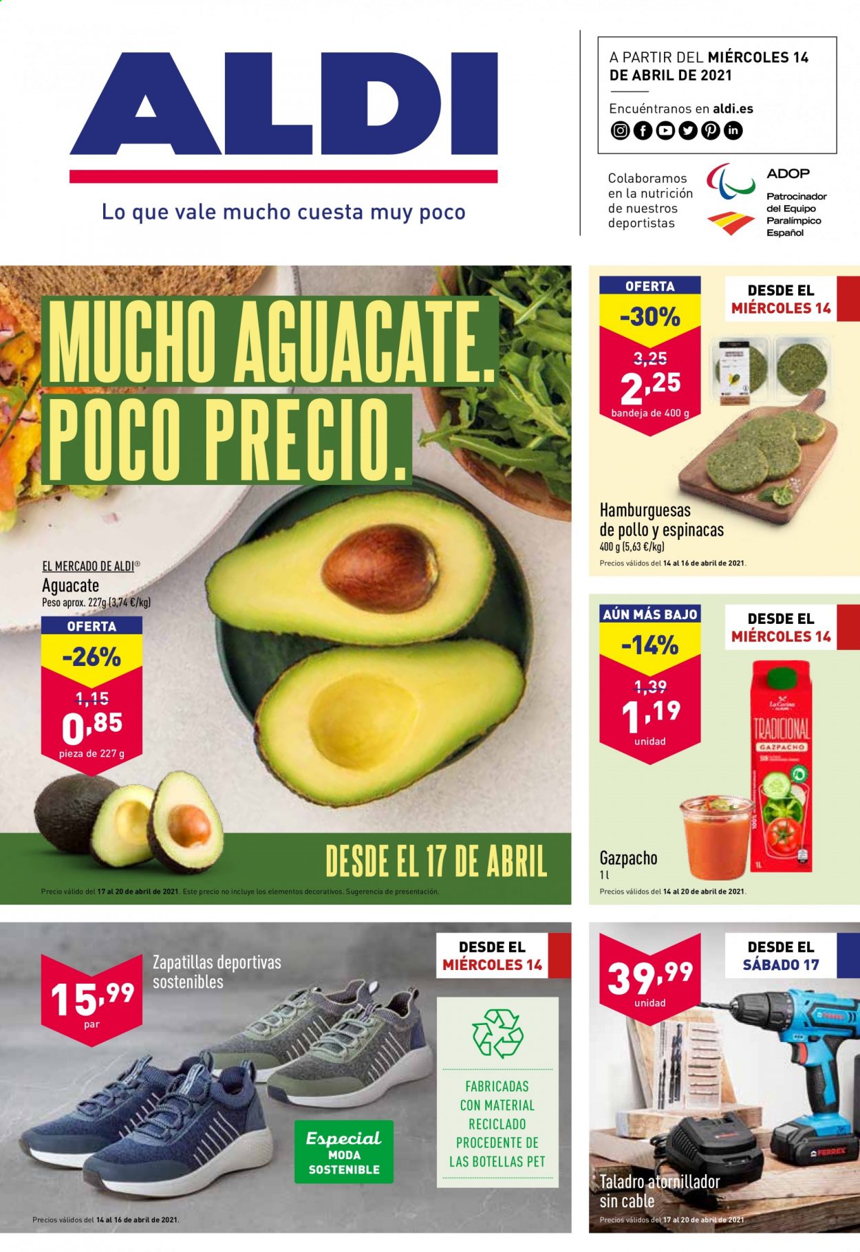 Folleto Aldi - 14/04/21 - 20/04/21. Página 1