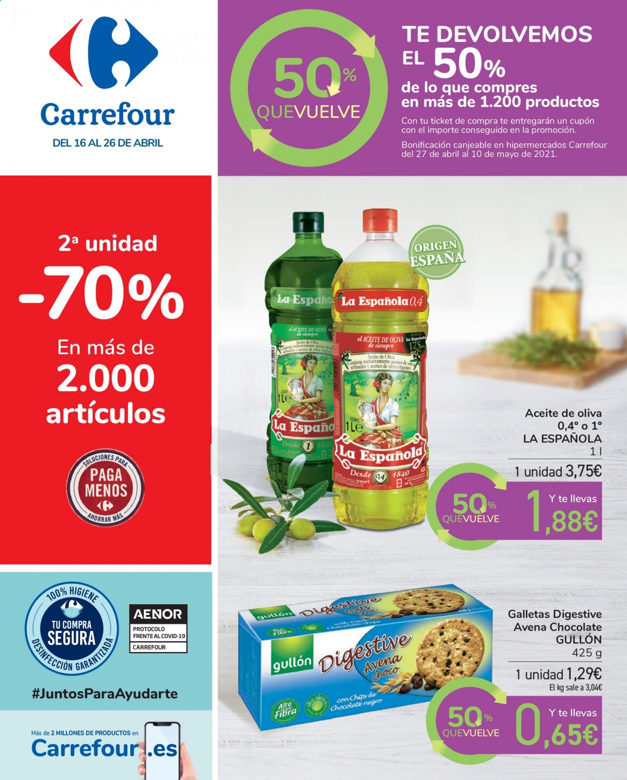 Folleto Carrefour - 16/04/21 - 26/04/21. Página 1
