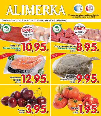 Folleto actual Alimerka - 17.5.2021 - 22.5.2021.