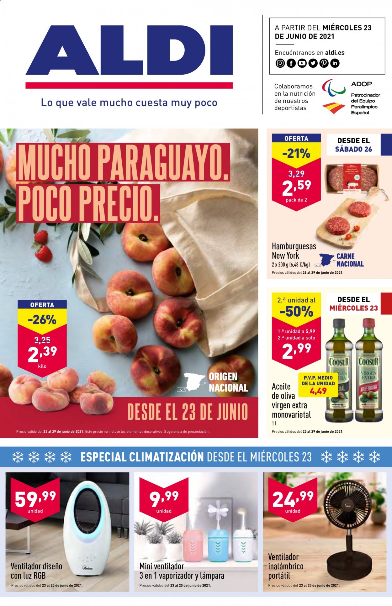 Folleto Aldi - 23/06/21 - 29/06/21. Página 1