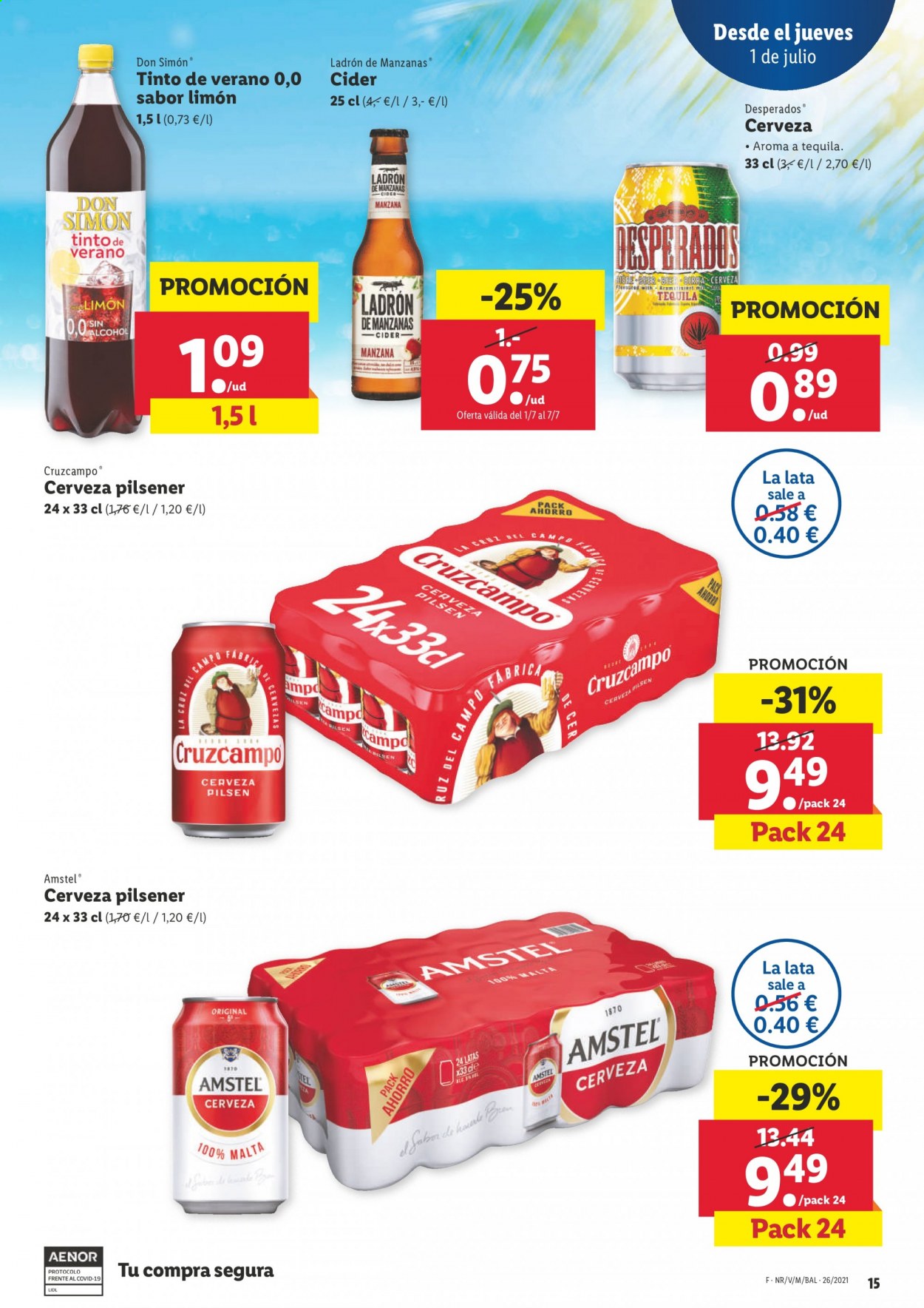 Folleto Lidl - 01/07/21 - 07/07/21. Página 15
