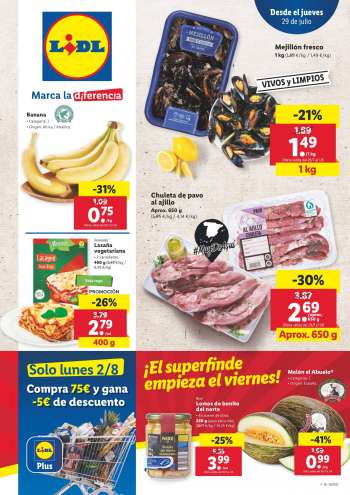Folleto actual Lidl - 29.7.2021 - 4.8.2021.