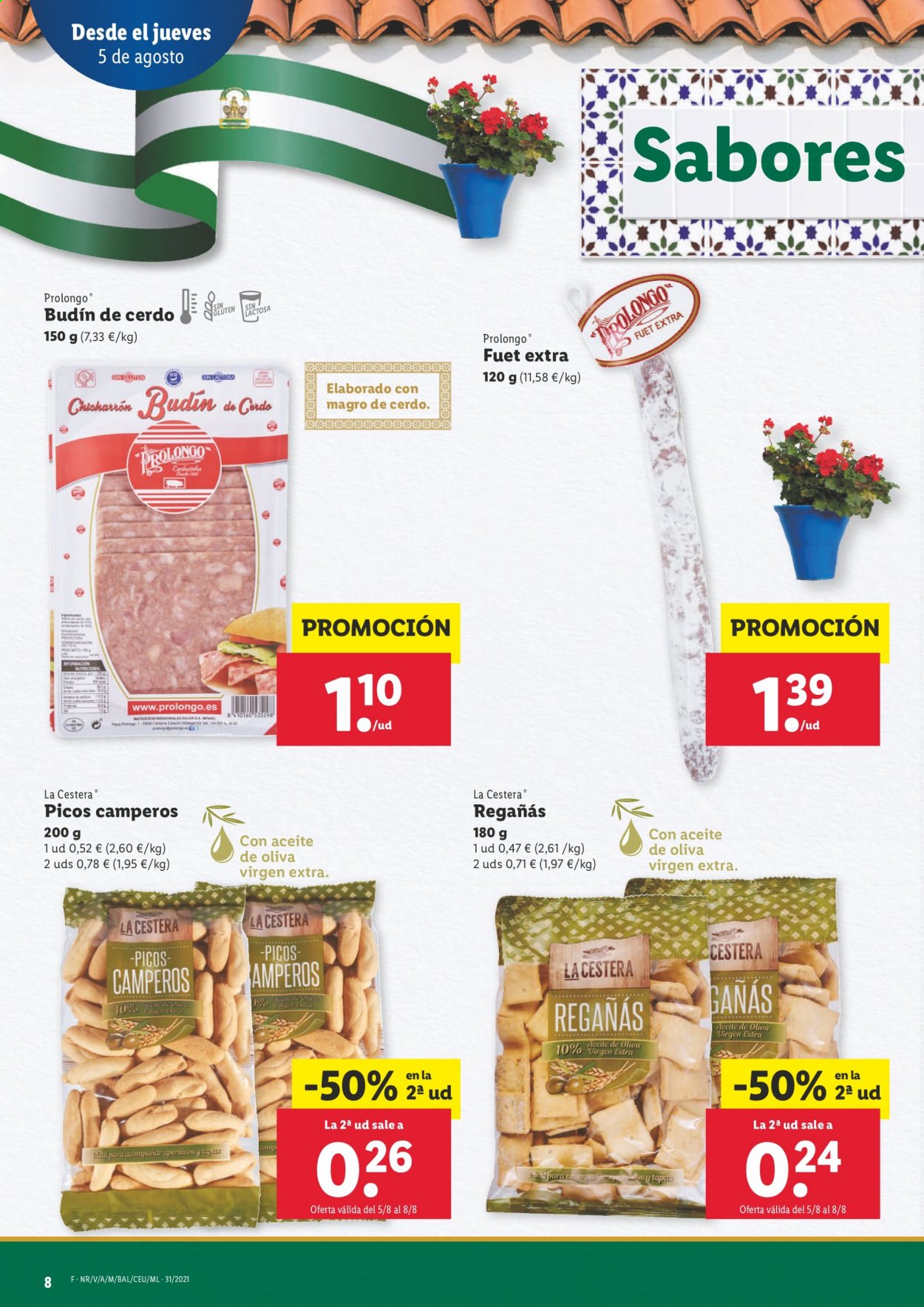 Folleto Lidl - 05/08/21 - 11/08/21. Página 8