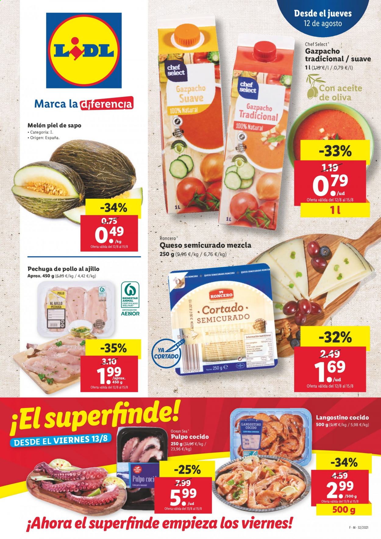 Folleto Lidl - 12/08/21 - 18/08/21. Página 1