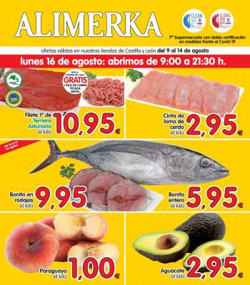Folleto actual Alimerka - 9.8.2021 - 14.8.2021.