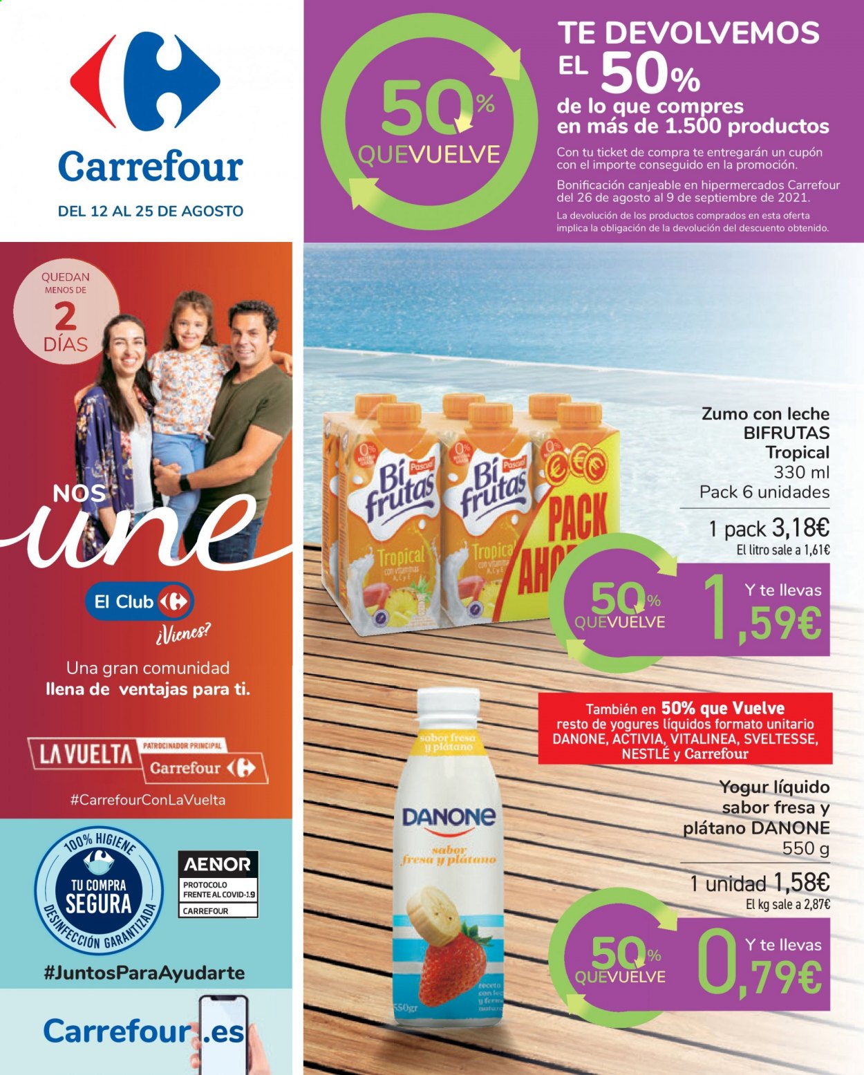 Folleto Carrefour - 12/08/21 - 25/08/21. Página 1