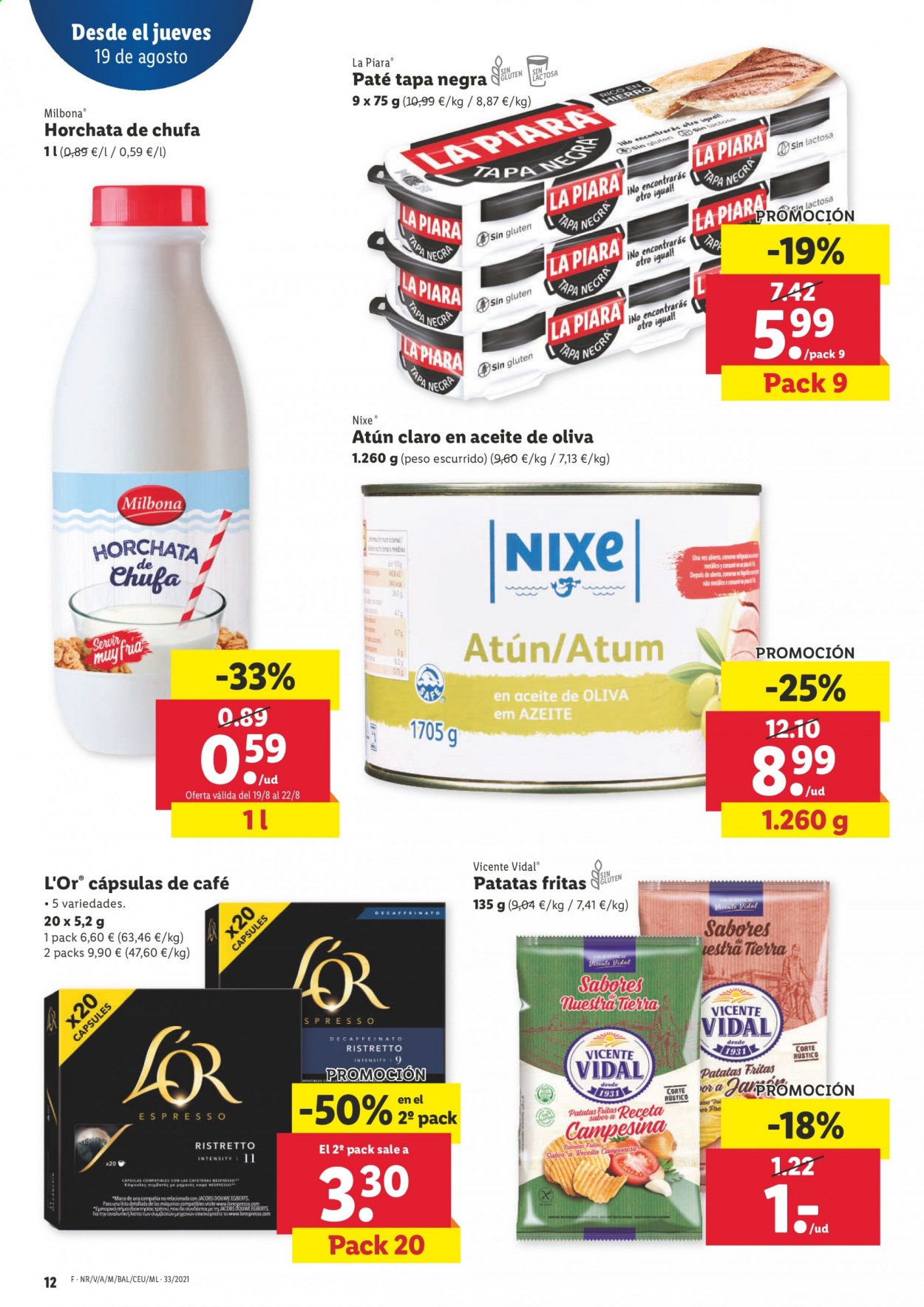 Folleto Lidl - 19/08/21 - 25/08/21. Página 12