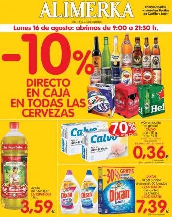 Folleto actual Alimerka - 12.8.2021 - 25.8.2021.