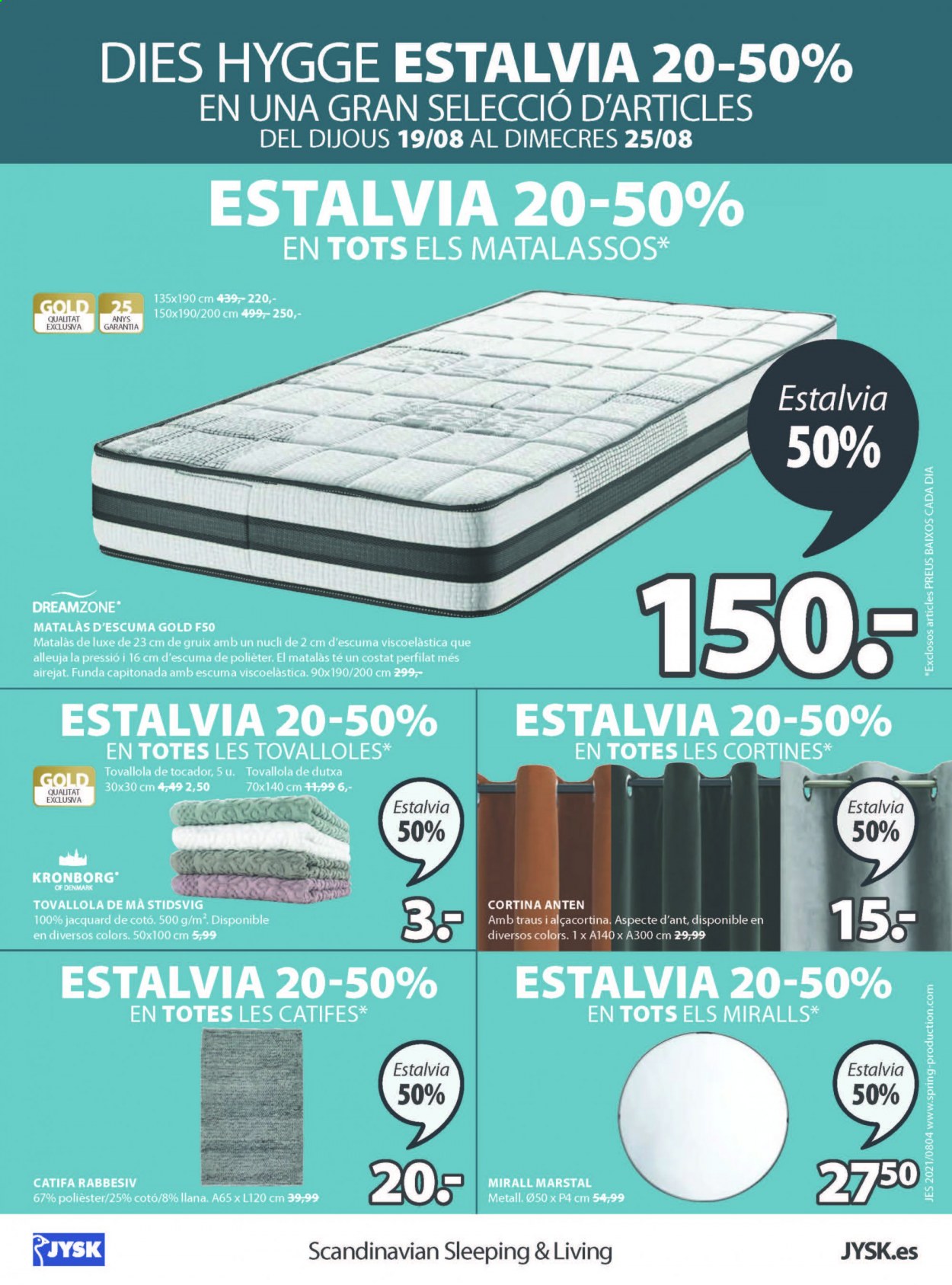 Folleto JYSK - 19/08/21 - 02/09/21. Página 16