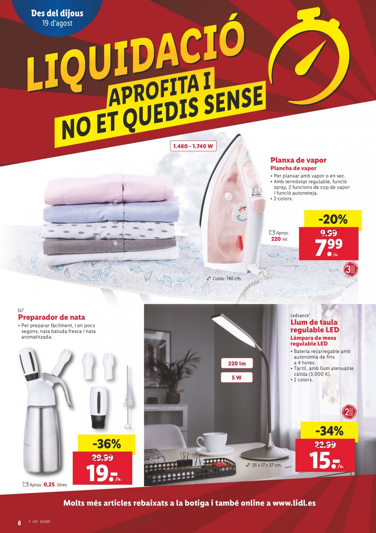 Folleto Lidl - 19/08/21 - 25/08/21. Página 6