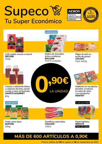 Folleto actual Supeco - 26.8.2021 - 29.9.2021.