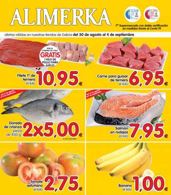 Folleto actual Alimerka - 30.8.2021 - 4.9.2021.
