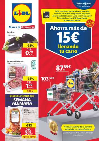 Folleto actual Lidl - 9.9.2021 - 15.9.2021.