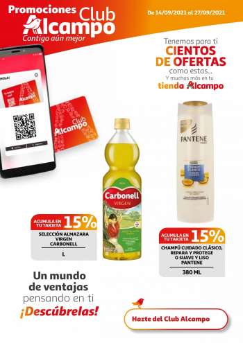Folleto actual Alcampo - 14.9.2021 - 27.9.2021.