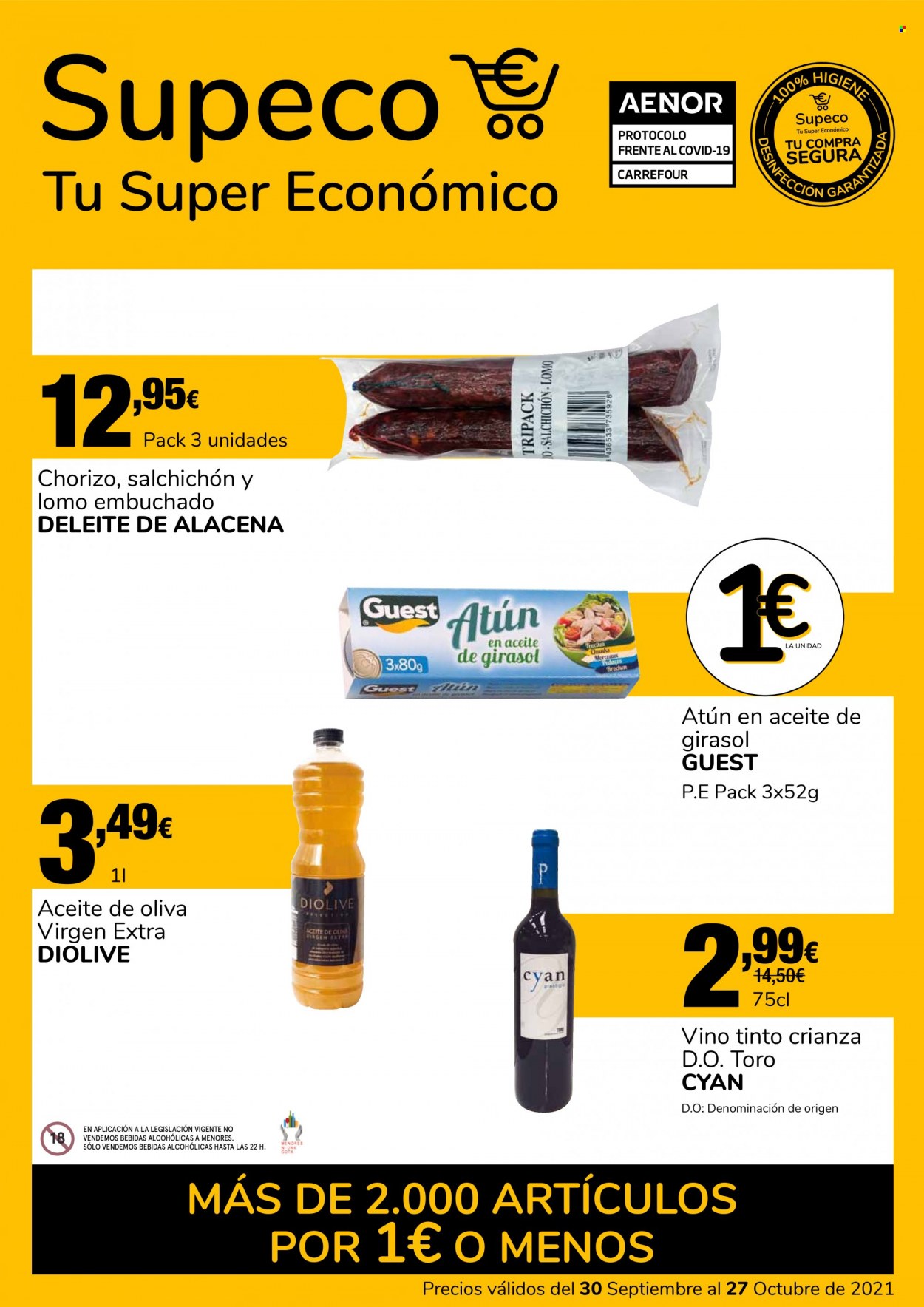 Folleto Supeco - 30/09/21 - 27/10/21. Página 1