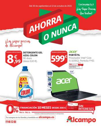 Folleto actual Alcampo - 30/09/21 - 13/10/21.