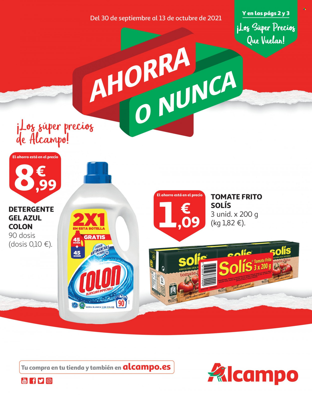 Folleto Alcampo - 30/09/21 - 13/10/21. Página 1
