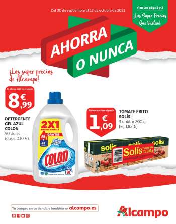 Folleto actual Alcampo - 30/09/21 - 13/10/21.