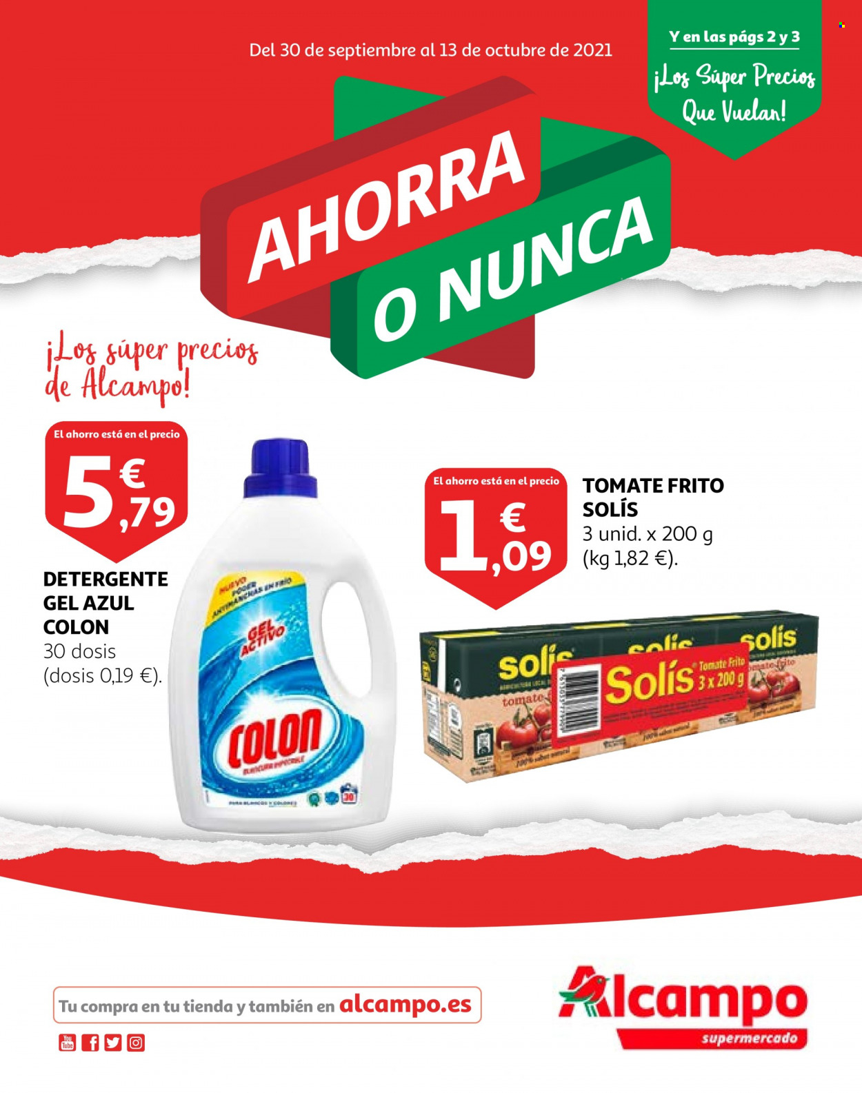 Folleto Alcampo - 30/09/21 - 13/10/21. Página 1