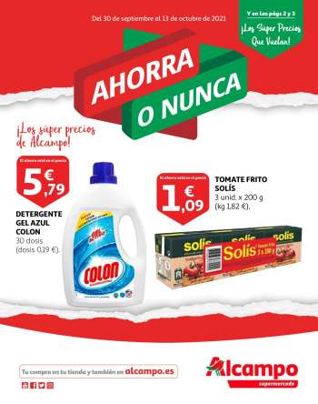 Folleto actual Alcampo - 30/09/21 - 13/10/21.