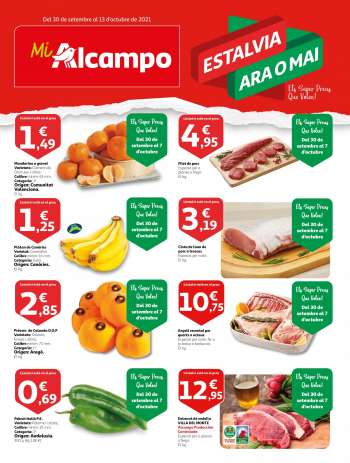 Folleto actual Alcampo - 30/09/21 - 13/10/21.