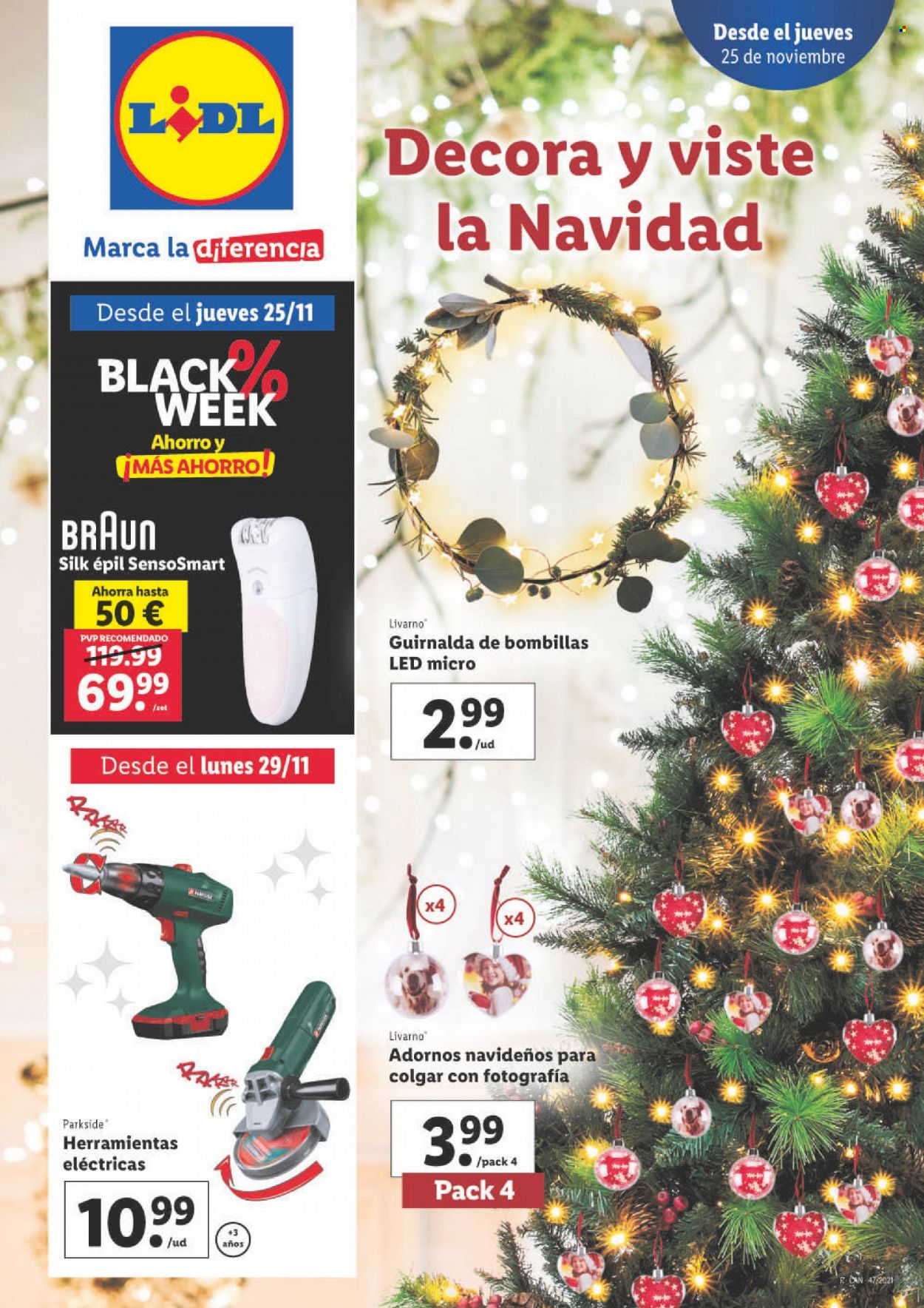 Folleto Lidl - 25/11/21 - 01/12/21. Página 1