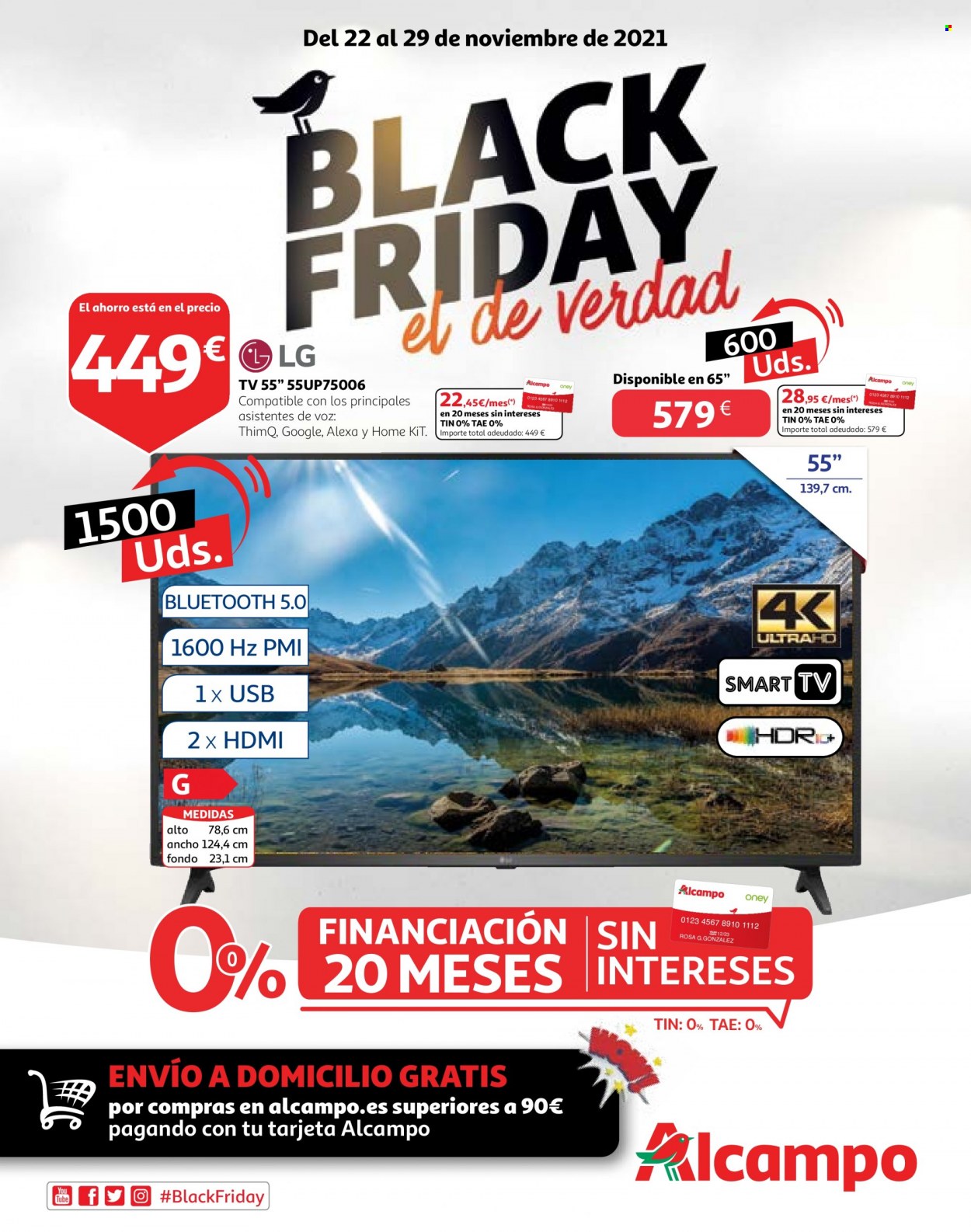 Folleto Alcampo - 22/11/21 - 29/11/21. Página 1