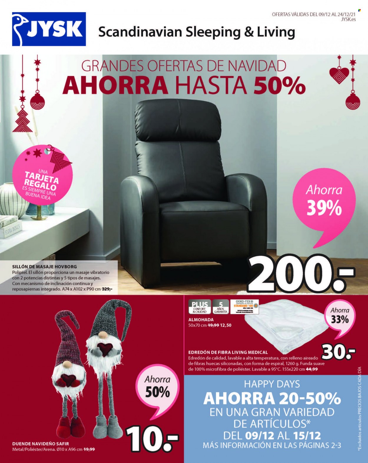 Folleto JYSK - 09/12/21 - 24/12/21. Página 1