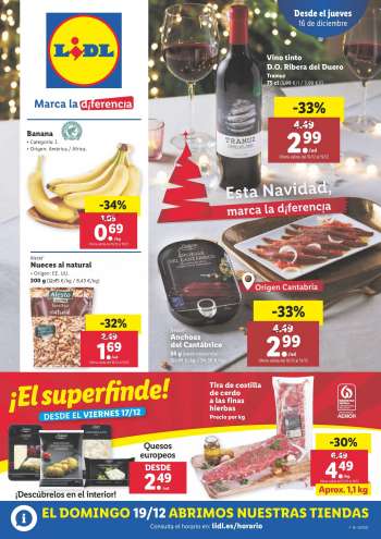 Folleto actual Lidl - 16/12/21 - 22/12/21.