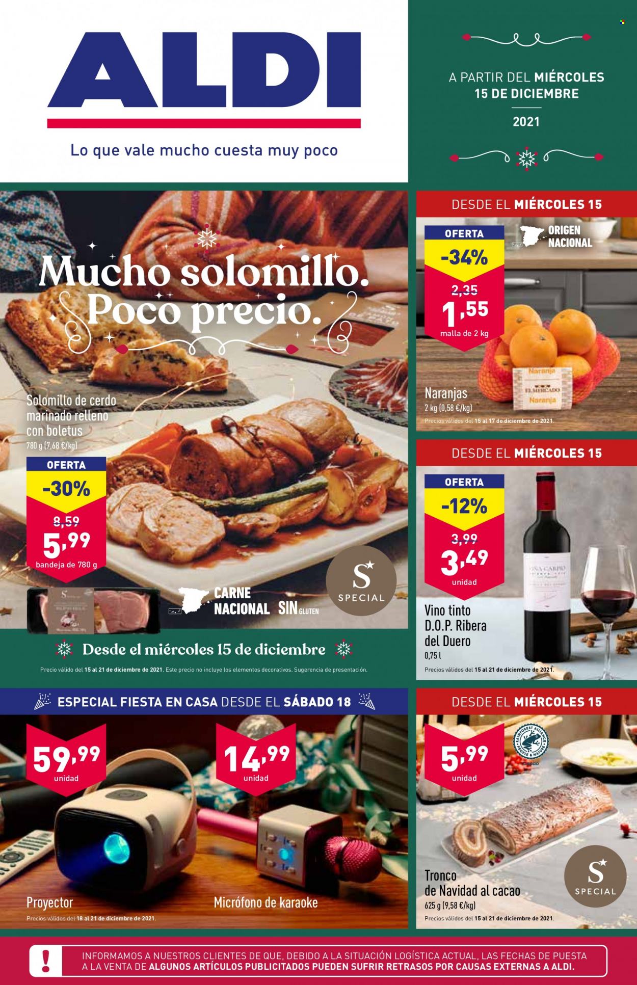Folleto Aldi - 15/12/21 - 21/12/21. Página 1